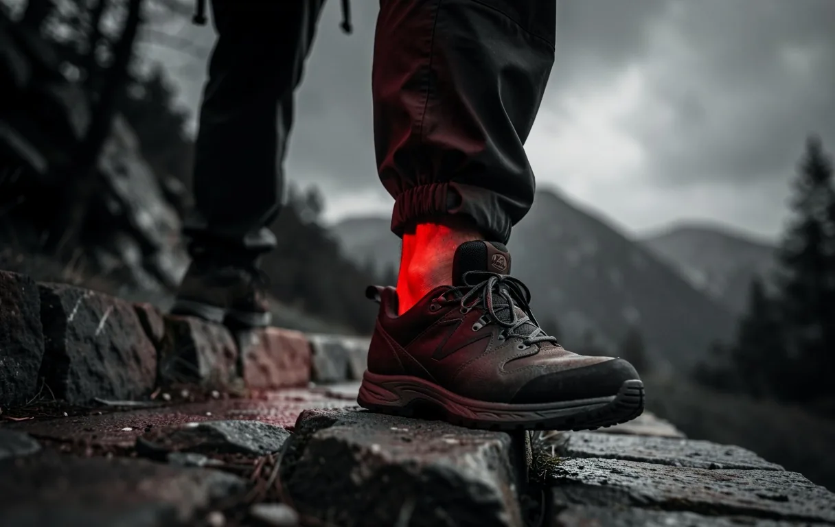 Profiel van wandelaag met focus op knie- en enkelmechaniek