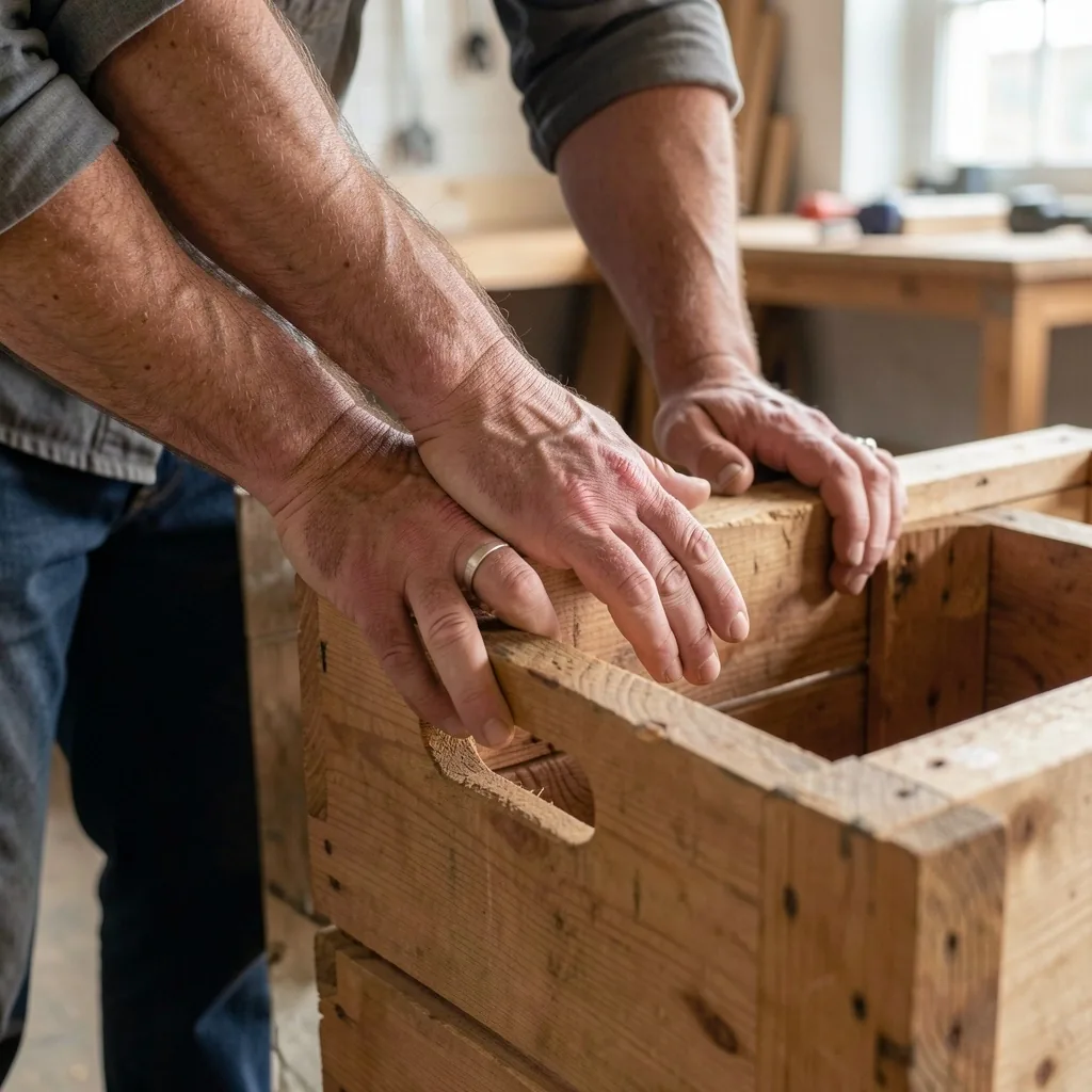 Architecturale structuur die een gewricht suggereert