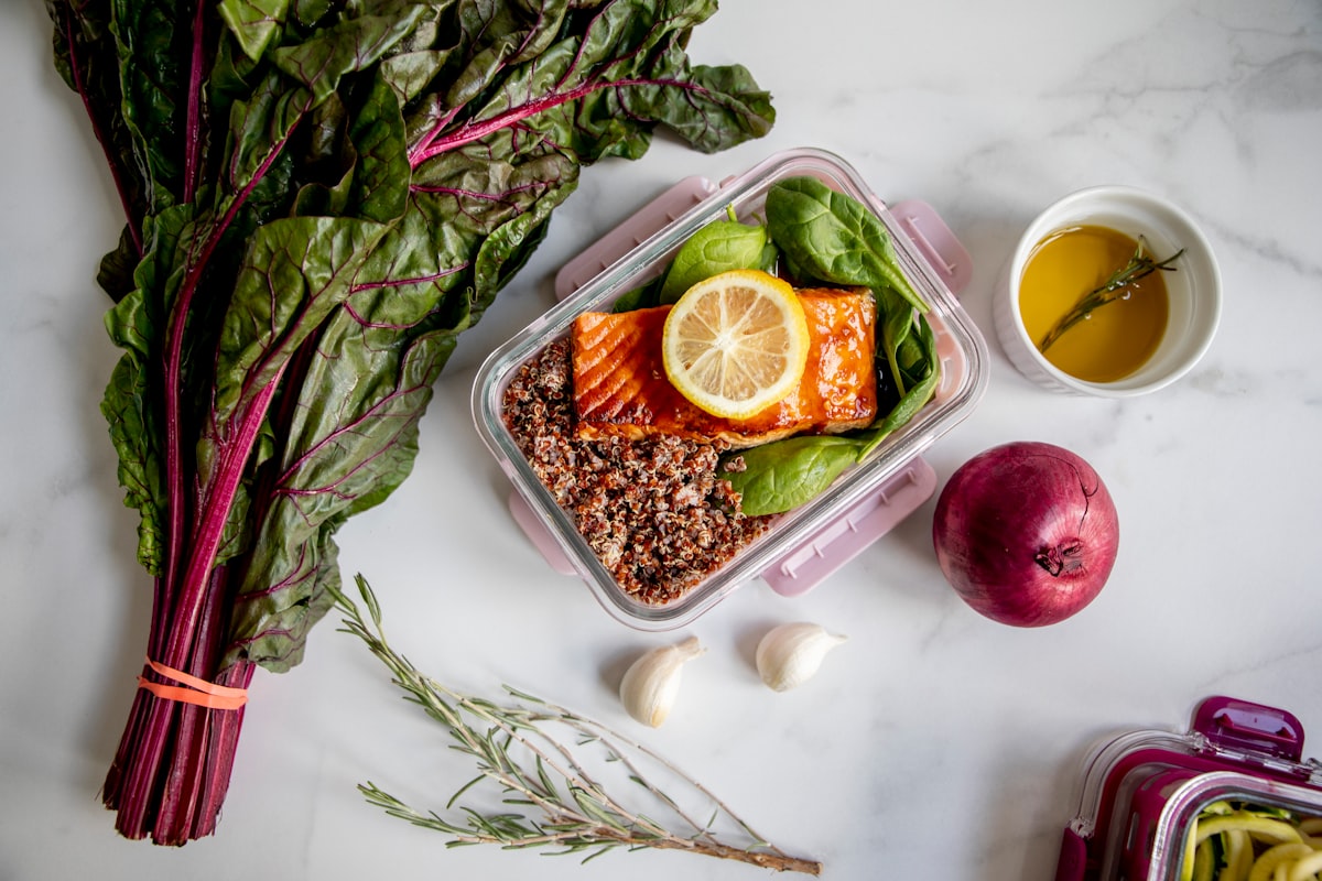 Plant-based bowl with legumes and whole grains